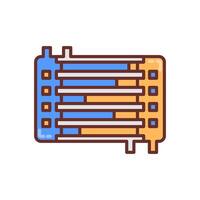 Nano Heat Exchanger  icon in vector. Logotype vector