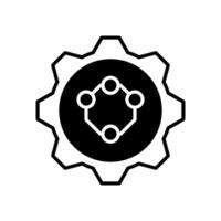 Nanomotor icon in vector. Logotype vector