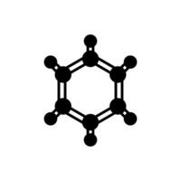 molécula icono en vector. logotipo vector