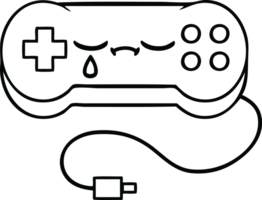 line drawing cartoon of a game control png