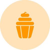 icono de vector de cupcake