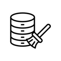 Data Cleaning icon in vector. Logotype vector