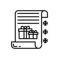 Santa List Diet  icon in vector. Logotype vector