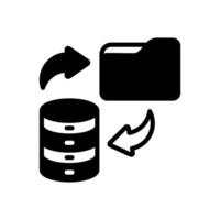 Import Data icon in vector. Logotype vector