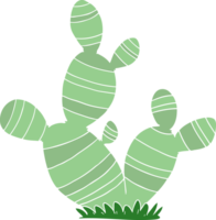 platt färg stil tecknad kaktus png