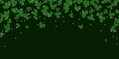 Composition for St. Patricks Day poster template. vector