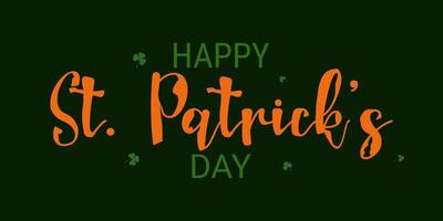 Composition for St. Patricks Day poster template. vector