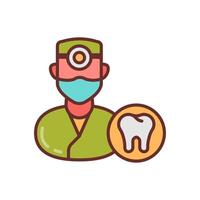 dentistas icono en vector. logotipo vector