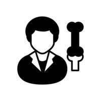 Orthopedics icon in vector. Logotype vector