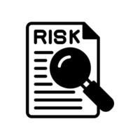 Detection Risk icon in vector. Logotype vector