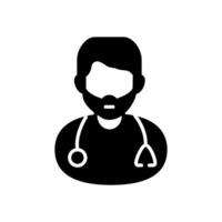 Anesthesiologist icon in vector. Logotype vector