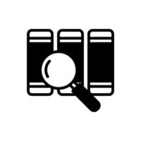 Search Book  icon in vector. Logotype vector