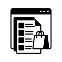 Ecommerce Audit  icon in vector. Logotype vector