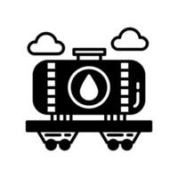 Oil Tank icon in vector. Logotype vector