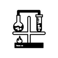 químico laboratorios icono en vector. logotipo vector