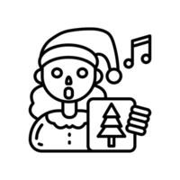 Singing Carols Diet  icon in vector. Logotype vector