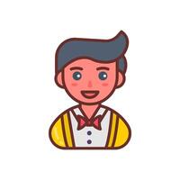 Scholar Boy icon in vector. Logotype vector