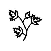 Parsley icon in vector. Logotype vector