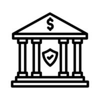 bancario seguro icono en vector. logotipo vector