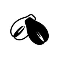 chayote icono en vector. logotipo vector