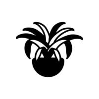 araña planta icono en vector. logotipo vector