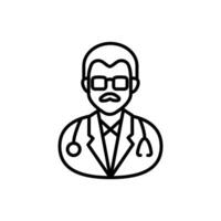 Gastroenterologist icon in vector. Logotype vector