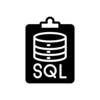 SQL icon in vector. Logotype vector