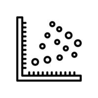 Bubble Chart icon in vector. Logotype vector