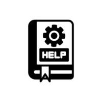 Manual Help icon in vector. Logotype vector