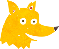 cartoon fox head png