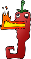 cartoon doodle red hot chili png