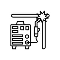 Welding Machine icon in vector. Logotype vector