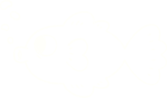 dessin à la craie de poisson rouge png