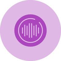 Audio Spectrum Circle Vector Icon