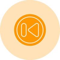Previous Track Button Vector Icon