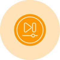 Video Next Track Button Vector Icon