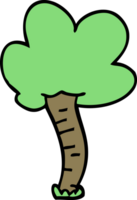 albero di doodle dei cartoni animati png