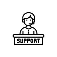 Help Desk icon in vector. Logotype vector