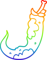 arco Iris gradiente linha desenhando do uma desenho animado Pimenta Pimenta png