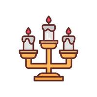 Candlelight Diet  icon in vector. Logotype vector