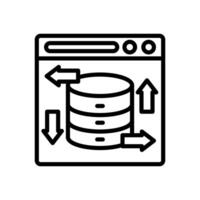 Data Transaction icon in vector. Logotype vector