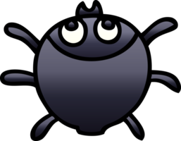 gradient shaded quirky cartoon beetle png