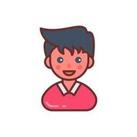 Office Boy icon in vector. Logotype vector