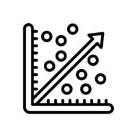 Regression Analysis icon in vector. Logotype vector