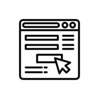 Online Form  icon in vector. Logotype vector