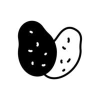 Potato  icon in vector. Logotype vector