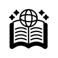 global libro icono en vector. logotipo vector