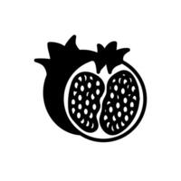 Pomegranate icon in vector. Logotype vector