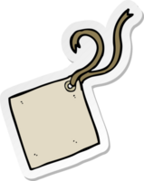 sticker of a cartoon gift tag png