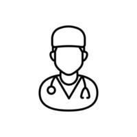 Medical Librarian icon in vector. Logotype vector